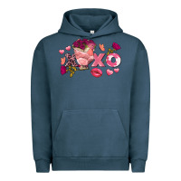 Pigment Midnight Navy chicken valentine's day xoxo Urban Hoodie - FaDigitalArtStudio