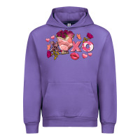 Tulip chicken valentine's day xoxo Urban Hoodie - FaDigitalArtStudio