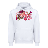 White chicken valentine's day xoxo Urban Hoodie - FaDigitalArtStudio