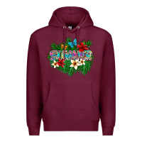 Burgundy summer Premium Hoodie - SublimationCraftShop
