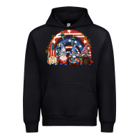 Black 4th of July rainbow with gnomes Urban Hoodie - CowGirlArtShop