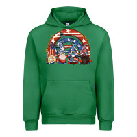 Emerald 4th of July rainbow with gnomes Urban Hoodie - CowGirlArtShop