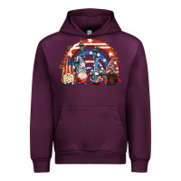 Mauve Wine 4th of July rainbow with gnomes Urban Hoodie - CowGirlArtShop
