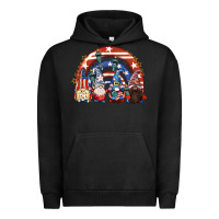 Pigment Black 4th of July rainbow with gnomes Urban Hoodie - CowGirlArtShop