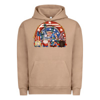 Pigment Burro 4th of July rainbow with gnomes Urban Hoodie - CowGirlArtShop
