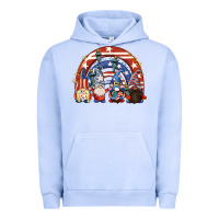 Pigment Grape Ice 4th of July rainbow with gnomes Urban Hoodie - CowGirlArtShop