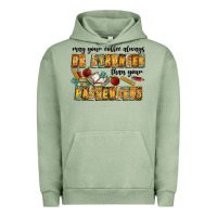 Pigment Oil Green may your coffe always be stronger than your passengers Urban Hoodie - CowhideDigitalArt