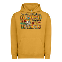 Pigment Peanut Butter may your coffe always be stronger than your passengers Urban Hoodie - CowhideDigitalArt