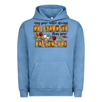 Pigment Pebble Blue may your coffe always be stronger than your passengers Urban Hoodie - CowhideDigitalArt
