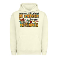 Pigment Pistachio may your coffe always be stronger than your passengers Urban Hoodie - CowhideDigitalArt
