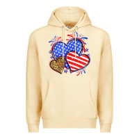 Pina Colada American flag leopard hearts Premium Hoodie - Neo Western