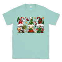 Seafoam Christmas Gnomes Classic Tee - BundleAndBundleShop