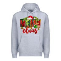 Heather Grey Christmas meme claus Premium Hoodie - FaDigitalArtStudio