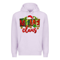 Lilac Christmas meme claus Premium Hoodie - FaDigitalArtStudio