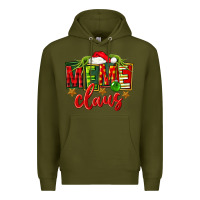 Army Green Christmas meme claus Premium Hoodie - FaDigitalArtStudio