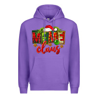 Purple Christmas meme claus Premium Hoodie - FaDigitalArtStudio