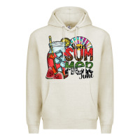 Oatmeal Heather sweet summer time Premium Hoodie - SublimationCraftShop