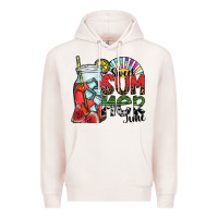 Pale Pink sweet summer time Premium Hoodie - SublimationCraftShop