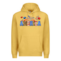 Antique Gold Western America Premium Hoodie - Neo Western