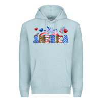 Blue Mist Western America Premium Hoodie - Neo Western