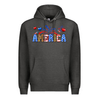 Charcoal Heather Western America Premium Hoodie - Neo Western