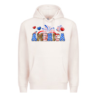 Pale Pink Western America Premium Hoodie - Neo Western