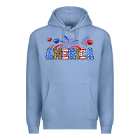 Colony Blue Western America Premium Hoodie - Neo Western