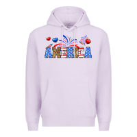 Lilac Western America Premium Hoodie - Neo Western