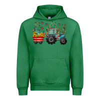 Emerald 4th of july tractor Urban Hoodie - CowGirlArtShop
