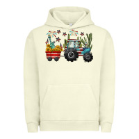 Pigment Pistachio 4th of july tractor Urban Hoodie - CowGirlArtShop