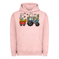 Pigment Salmon 4th of july tractor Urban Hoodie - CowGirlArtShop