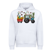 White 4th of july tractor Urban Hoodie - CowGirlArtShop