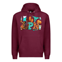 Burgundy lpn fall nurse with Premium Hoodie - AdoDesignShop