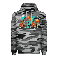 Slate Camo lpn fall nurse with Premium Hoodie - AdoDesignShop