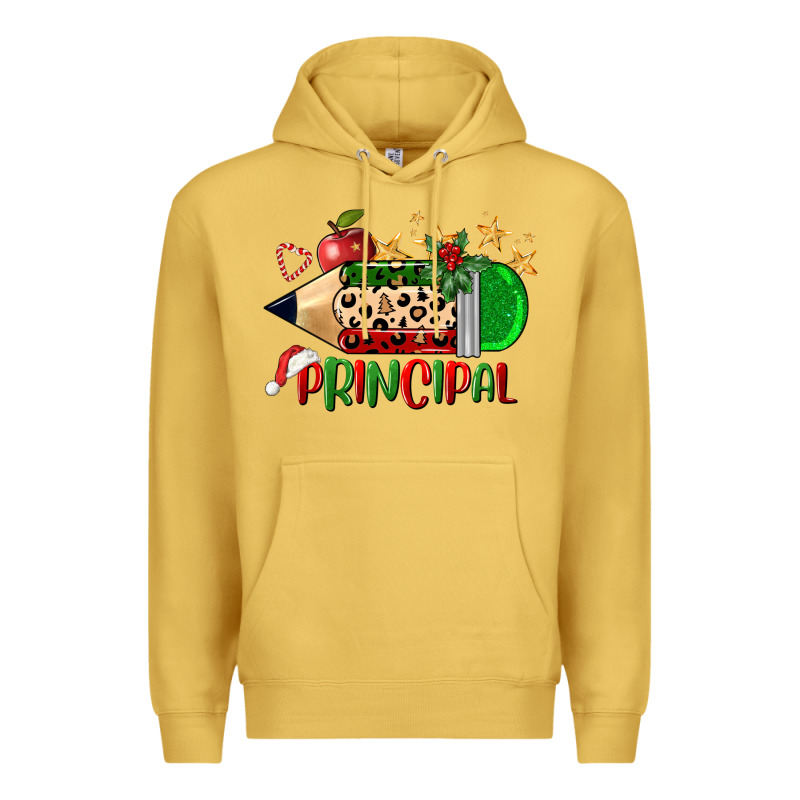 Christmas Principal Pencil Premium Hoodie by FaDigitalArtStudio | Teevron