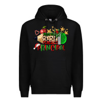 Black christmas principal pencil Premium Hoodie - FaDigitalArtStudio