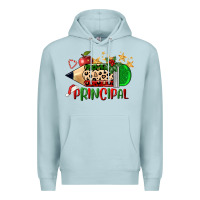 Blue Mist christmas principal pencil Premium Hoodie - FaDigitalArtStudio