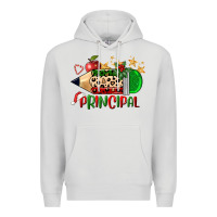 Dove Grey christmas principal pencil Premium Hoodie - FaDigitalArtStudio