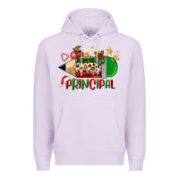 Lilac christmas principal pencil Premium Hoodie - FaDigitalArtStudio