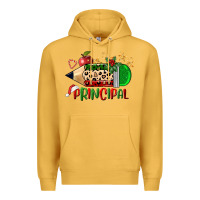 Mustard christmas principal pencil Premium Hoodie - FaDigitalArtStudio