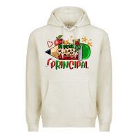 Oatmeal Heather christmas principal pencil Premium Hoodie - FaDigitalArtStudio