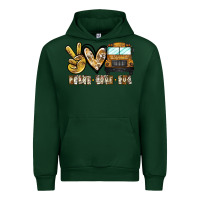 Foreset Green peace love bus Urban Hoodie - CowhideDigitalArt