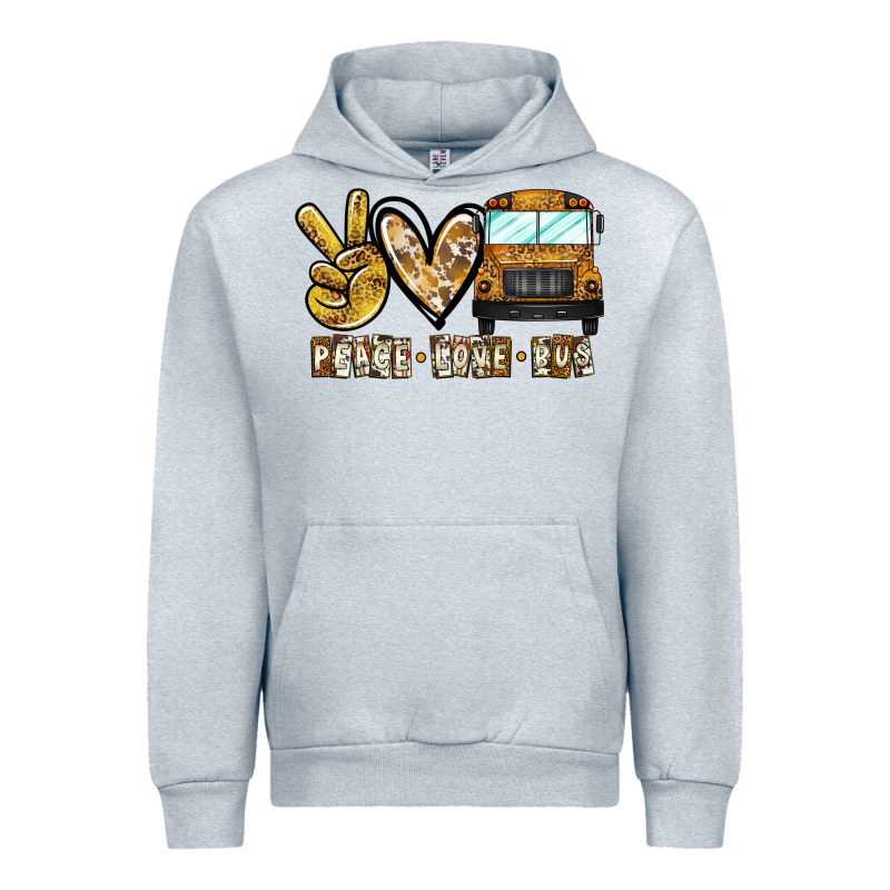 Peace Love Bus Urban Hoodie by CowhideDigitalArt | Teevron