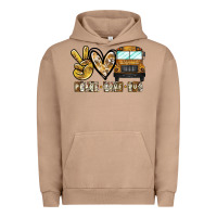 Pigment Burro peace love bus Urban Hoodie - CowhideDigitalArt