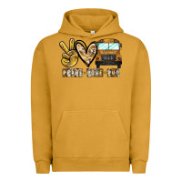 Pigment Peanut Butter peace love bus Urban Hoodie - CowhideDigitalArt