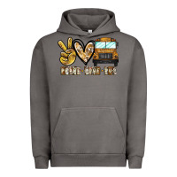 Pigment Tornado peace love bus Urban Hoodie - CowhideDigitalArt