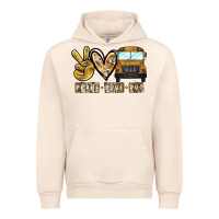 Sandshell peace love bus Urban Hoodie - CowhideDigitalArt