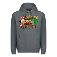 Rock christmas principal pencil Premium Hoodie - FaDigitalArtStudio