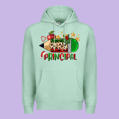 Christmas Principal Pencil Premium Hoodie Designed By Fadigitalartstudio