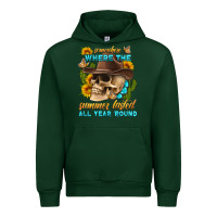 Forest Green somewhere where the summer lasted all year 'round Urban Hoodie - HRA Design Shop